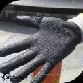 SRSAFETY 15 g de gant de sécurité en pointillé en mousse nitrile noire / gants de travail
